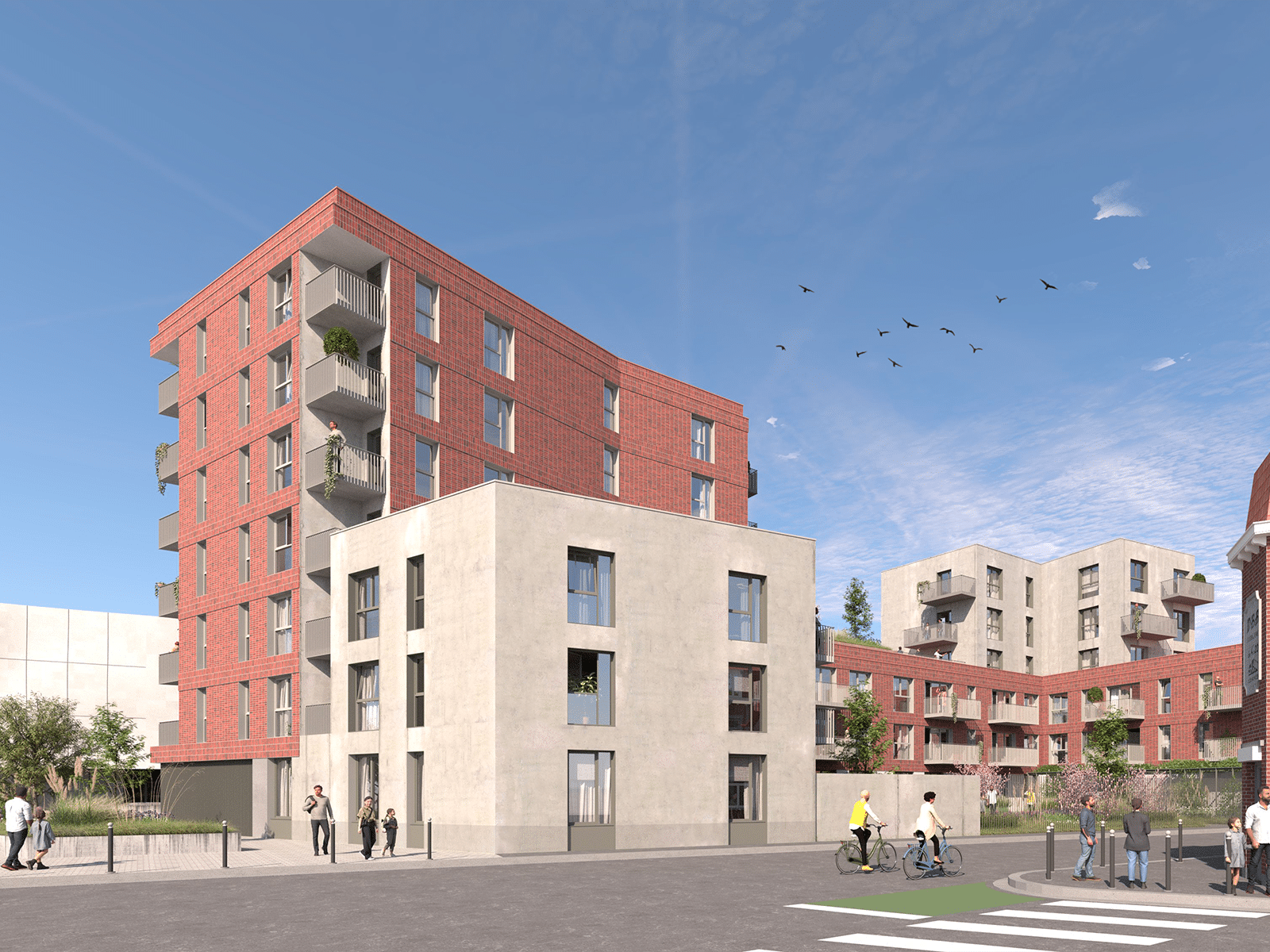 Programme Immobilier Neuf Lille - Anthonioz par KIC Vue extérieure 2